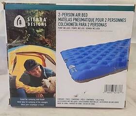 Sierra Designs 054003827386 New Design 2 Person Air Bed With Pump Included