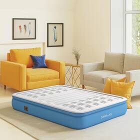 Simmons 313107190131 Lumbar Firm 12 Inch Full Tri-zone Air Mattress With Built-in Pump And Extra Lumba