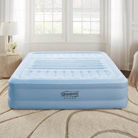 Mm07117qn Simmons Beautyrest Air Mattress 18 Inch Lumbar Support With Built-in Pump Queen