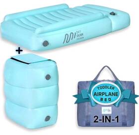 1027.25 Skydust Design 0360/1027.25 Portable Inflatable Airplane Bed And Foot Rest For Kids Toddler Plane Travel Set