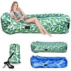 Slb64 Slb Inflatable Lounger Waterproof Air Sofa Hammock Headrest Easy