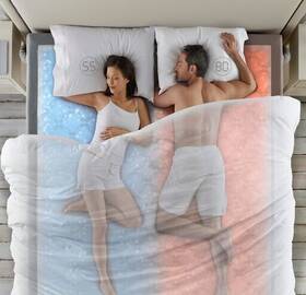 123731 Sleep Number New In Box Dual Temp Half California King Layer Pad For Mattress