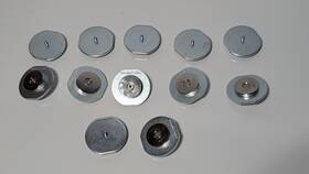 Cmr-343 Sleep Number Lot Of 12 Magnetic Mattress Retainer Discs Bed Mount Parts