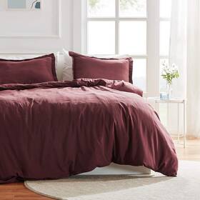 Sleep Zone 810029081047 King Size Duvet Cover Cooling Nanotex Tech With Zipper Closure And 8