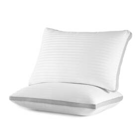 Sleep Zone 840199211692 Bed Pillows For Sleeping Standard Size Set Of 2 Sandwich Mesh Wi