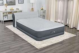 Sleeplux 821808034734 Queen Air Mattress With Headboard Supersoft Snugable Top Extra Dur Sleeplux 821808034734 Queen Air Mattress With Headboard Supersoft Snugable Top Extra Dur