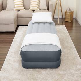 Sleeplux B08f2s1w6s Twin Air Mattress Supersoft Snugable Top Extra Durable Tough Guard