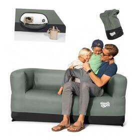 Slouch Couch Sc-002 Air Sofa With Built-in Pump Hidden Cup Holders Happy Camper