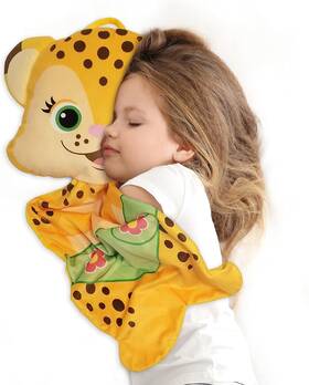 13228 Snap Toys Word Party Franny Plush Head Pillow - Buddy 13.5 Inches X 11.7 Yellow