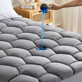 Sonive 601549417245 Waterproof Mattress Protector Queen Topper With Deep Pocket U