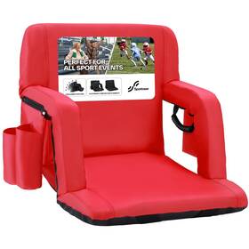 Sportneer Y21-80600-32 Stadium Seats With Back Support Non-heated Regular - 20.5 Inch Red
