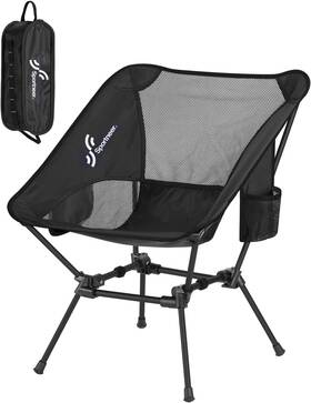 Y21-80600-90 Sportneer Camping Chairs Lightweight Outdoor 21.5d X 21w 26h In Black