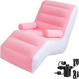 Starbrilliant 705353319525 Inflatable Deck Chair With Air Pump Foldable Lounge For Bedroom And Livin