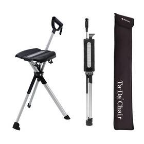 12087bl Step2gold Ta-da Chair Series 2- Portable Walking Stick Cane M 34.2 Inch Black