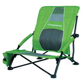 400lc24-lggrm Strongback Low Gravity Beach Chair With Built-in Lumbar Standard Lime Green