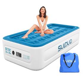 Sulduo 728944840260 Twin Air Mattress With Built In Pump Raised Bed 18ftft High Single Blow Up Mat