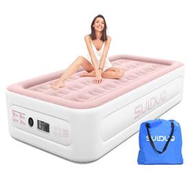Sulduo 728944840321 Twin Air Mattress With Built In Pump Raised Bed 18ftft High Single Blow Up Mat