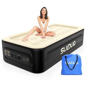 Sulduo 728944840376 Twin Air Mattress With Built In Pump Raised Bed 18ftft High Single Blow