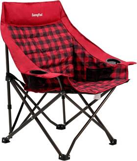 Ccac2486brd1 Sunnyfeel Heavy Duty Camping Chairs For 35.43 Inch X 27.95 37.2 Rd-1pc