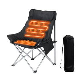 Sw-250711 Sunsettler Sw-250711- Heated Camping Chair Oversized Outdoor Chairs Small Black