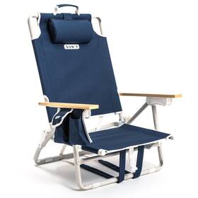 54091 Suny Sunfty Escapes Backpack Beach Chair - Made Without Cean Bound Nautical Navy