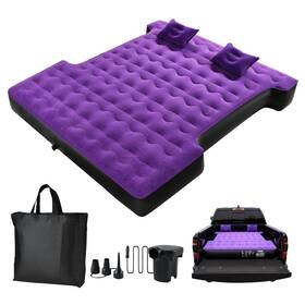 Tecoom 768420886603 Truck Bed Air Mattress For 5.55.8ft Short Beds Thickened Flocking Surface