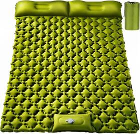 Lzm-cqsd-srk02 Tekik Double Sleeping Pad Ultralight 4 Inch Extra-thick Self Full Army Yellow