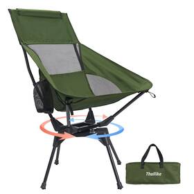 P08-luy-gaobeixuanzhuanyi Thallike Upgraded 22 Inches X 15 37 High Back - Army Green