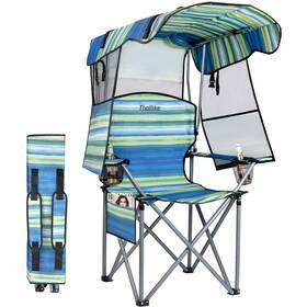 P08-luy-zheyangyi-1 Thallike Folding Camping Chair With Reinforced Shade Sunshade Backpack Blue