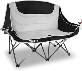 Jp1010 Tidolo Double Camping Chairs Oversized Loveseat Chair Grey
