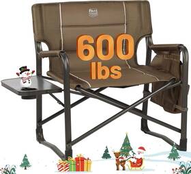 Tr-065c-br Timber Ridge Xxl Upgraded Oversized Directors Chairs With 600 Lbs Brown