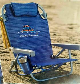 Tommy Bahama 080958409230 2016 Backpack Cooler Chair 4d X 24w 27h In Sailfish And Palms