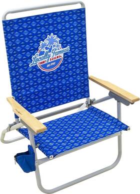 Sc602tb-103b-1 Tommy Bahama 4-position Easy In-easy Out Folding Beach Chair 1-pack Blue