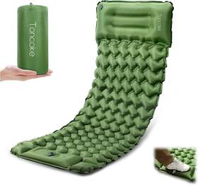 Tcispgn018 Toncoke Sleeping Pad For Camping Ultralight Inflatable Mat Single Green