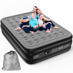 3-304na013-xsf Touchxel Air Mattress Queen Size With Built In Double Pump Self Inflating 18 Inch High