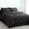 Twain Comforter Set Queen Bed In Bag Pieces Pinch Pleat