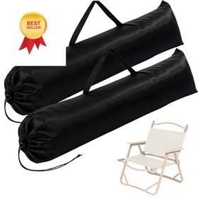 D8crsns0 Tweruna 722718 1 2 Pack Camping Chair Bag Replacement 39.37 X 10.24 Inches Black