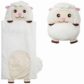 Unicorns & Robots 850043965145 Nap Buddy Sleeping Bag For Kids Convertible One Size Lamb