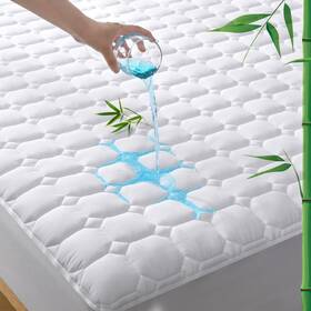Unilibra 752859187912 Twin Xl Mattress Protector Waterproof Rayon From Bamboo Deep Pocket