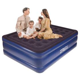 Upwell B0dk976z5m Inflatable Air Mattress Queen Built In Pump Comfort Blow Up Bed