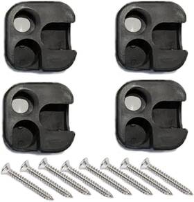 Ut-123 Utysty 4 Pack Camping Chair Feet Replacement Pipe Diameter 16mm/0.63 Inch Black