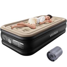 Or-a02 Va-vsea Vat-18 Vavsea Air Mattress Single Brown 18 Inch Blow Up With Built In Pump