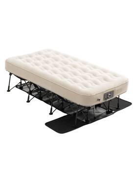 Vevor 197988645733 1 Person Air Mattress With Frame And Built-in Pump 300lb Capacity Inflatable Bed