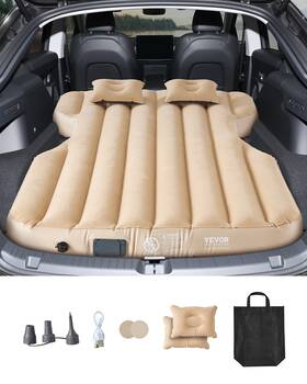 Tsla1 Vevor Car Air Mattress Inflatable Camping Travel Bed Sleeping Pad Built