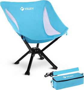 Vy133094ae Villey Portable Folding Chair Lightweight Camping No Assembly Blue