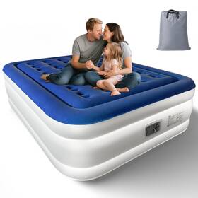 Vl-qam-18-1358 Vingli Queen Air Mattress With Built-in Pump 18 Raised Blow Up Soft F