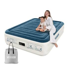 Vosser 717023959429 Full Air Mattress With Built-in Pump Inflates In 2 Mins Storage Bag