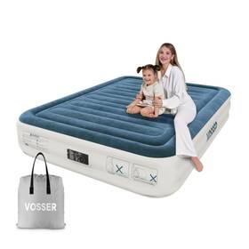 Vosser 717023959436 Air Mattress Full With Built In Pump Inflatable 2 Mins Self-inflatio