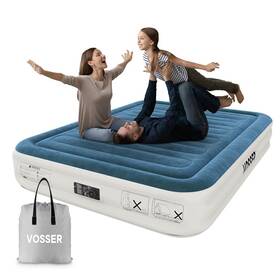 Vosser 762715482235 Queen Air Mattress With Built-in Pump Fast And Easy Inflation/deflation Inflata