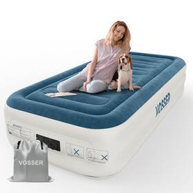 Ve-l7518 Vosser Twin Air Mattress With Built In Pump Inflatable 2 Mins Self-inflatio